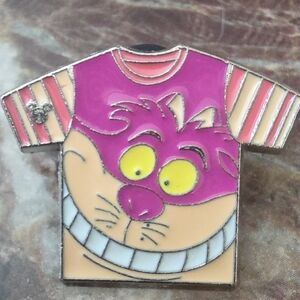 Disney Pin – Cheshire Cat T-Shirt Alice in Wonderland Hidden Mickey 2 Of 10